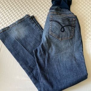A Pea In The Pod Maternity Jeans Bootcut Medium Wash Size Petite Small
